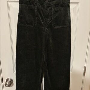 Anthropologie Maeve Dark Corduroy Trousers